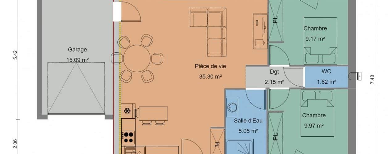 Programme Terrain + Maison Le Gua